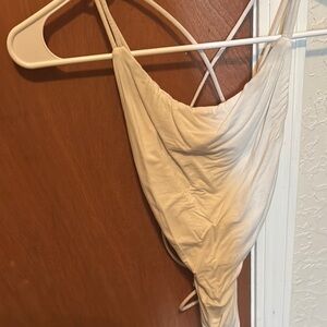 SHEIN whote strappy bodysuit